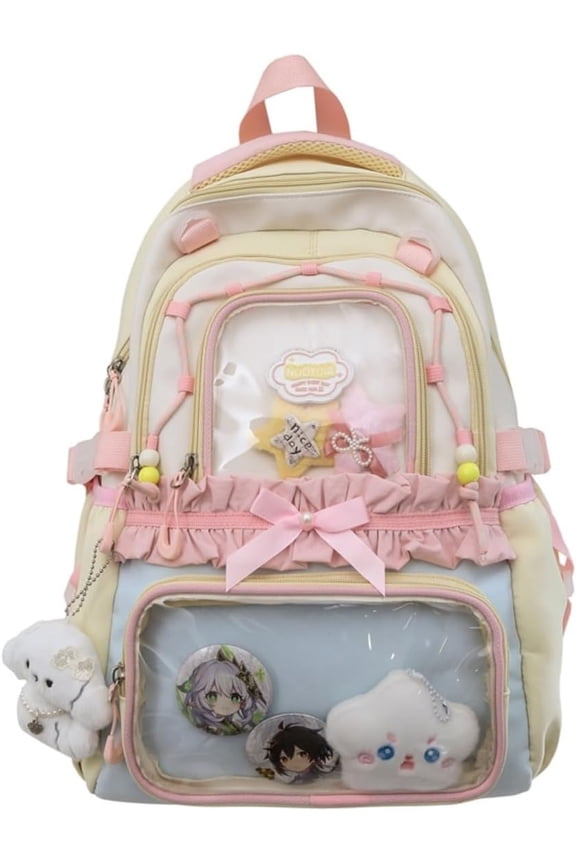 Kawaii Bags Ita Bag Backpack with Pin Display Insert are Suitable for Women Traveling or Working