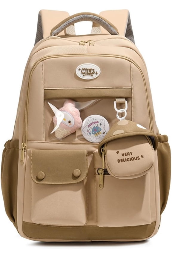 Kawaii Ita Backpack for Pins & Badges – Big Display Bag with Accessories and Pendant for Anime Collectibles & Travel