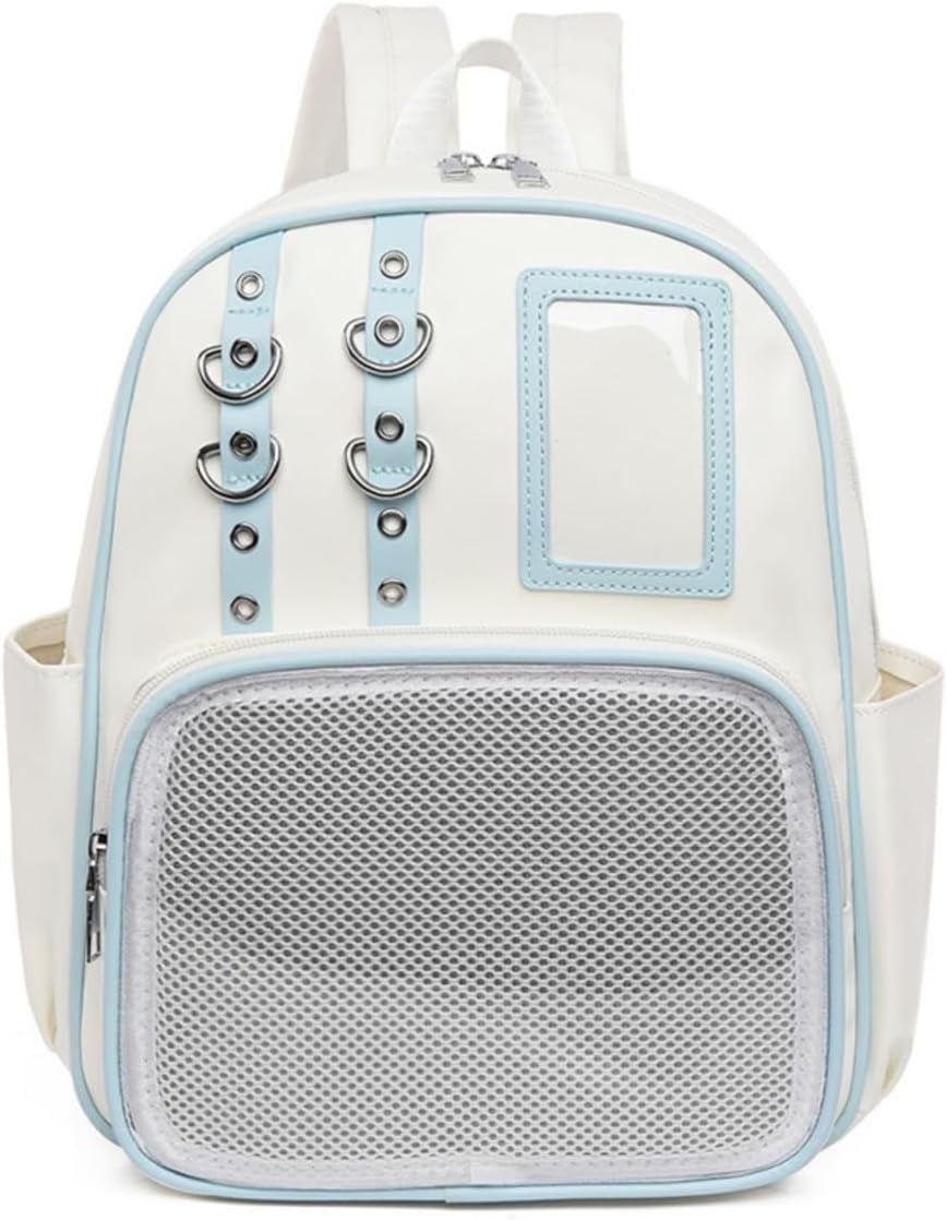 SPEKSEE Kawaii PU Ita Bag with Pin Display Y2K Women Badge Display Backpack, Suitable for Anime Exhibitions
