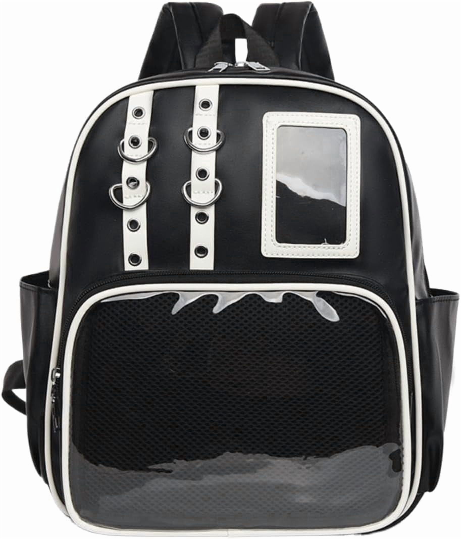 SPEKSEE Kawaii PU Ita Bag with Pin Display Y2K Women Badge Display Backpack, Suitable for Anime Exhibitions