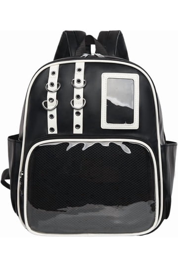 Large Capacity Faux Leather Backpack Crossbody Shoulder Bag Pin Display Amazon.com: Vobomo Ita Bag Pin Display Backpack with Insert  main image 3