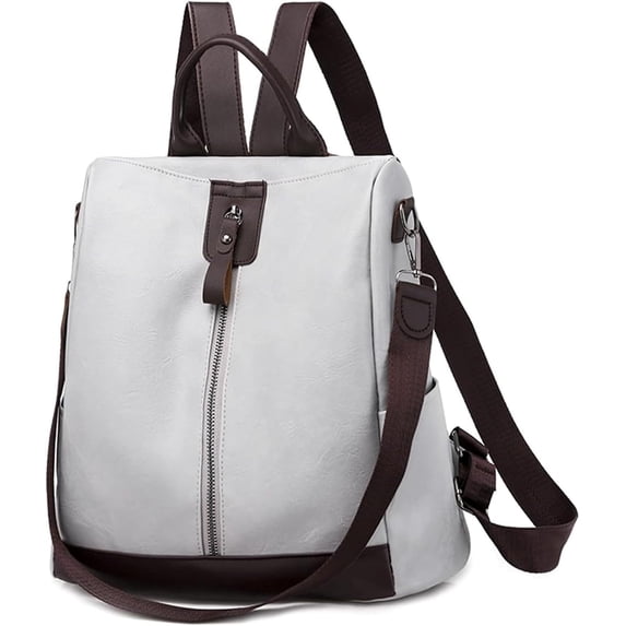 SPEKSEE PU Leather Backpack Purse for Women, Convertible Anti‑theft Travel Backpack, Large Capacity Casual Daypack, Multi‑Pocket Shoulder Bag with Headphone Hole for Work Travel Daily Use