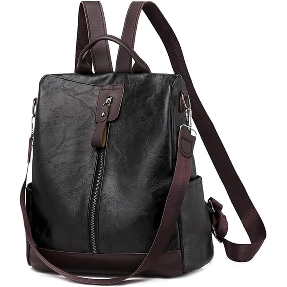 SPEKSEE PU Leather Backpack Purse for Women, Convertible Anti‑theft Travel Backpack, Large Capacity Casual Daypack, Multi‑Pocket Shoulder Bag with Headphone Hole for Work Travel Daily Use