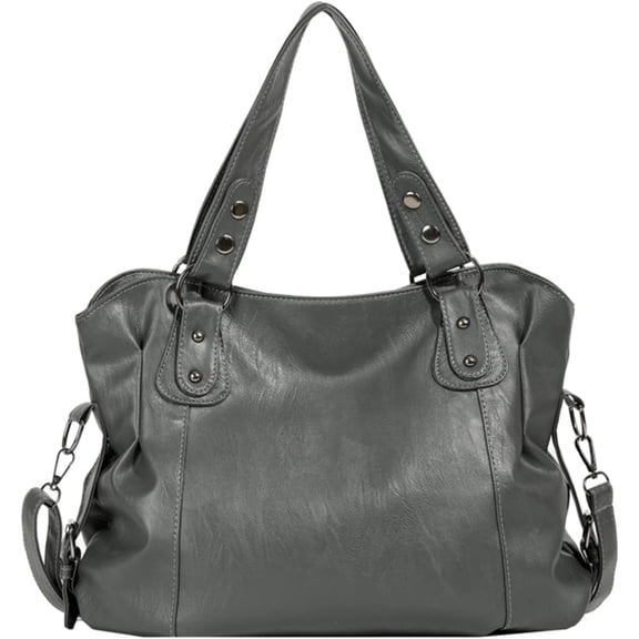 SPEKSEE PU Leather Shoulder Bag Large Capacity Tote Bag with Rivet Underarm Bag for Women Work Shopping Travel