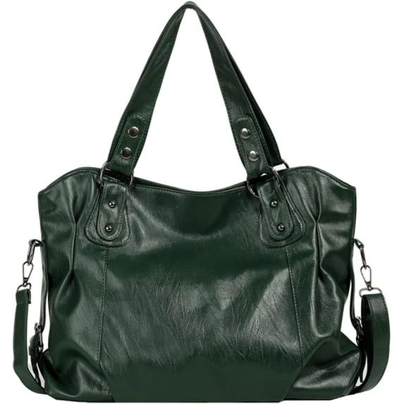 SPEKSEE PU Leather Shoulder Bag Large Capacity Tote Bag with Rivet Underarm Bag for Women Work Shopping Travel