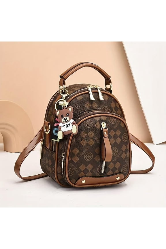 Popular New Small Backpack Fashion Shoulder Simple Women'S Bag Crossbody Bag Multifunctional Women'S Bag Comfortable Work Commuting Bags Lightweight Casual Daypack