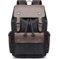 thumbnail image 1 of SPEKSEE Retro Canvas & Leather Laptop Backpack, Unisex 16 Inch Computer Bag for Work Travel & University, Vintage Style Rucksack, 1 of 7