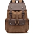 thumbnail image 1 of SPEKSEE Retro Canvas & Leather Laptop Backpack, Unisex 16 Inch Computer Bag for Work Travel & University, Vintage Style Rucksack, 1 of 6