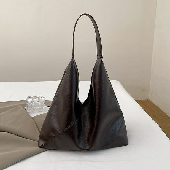 SPEKSEE Slouchy Hobo Bag for Women Large Capacity Shoulder Bag PU Leather Solid Color Tote Bag Trendy Handbag for Work Travel