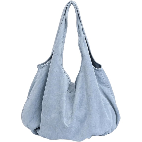 SPEKSEE Slouchy Shoulder Bag Suede Oversized Hobo Tote Soft Large Capacity Casual Underarm Handbag Minimalist Lightweight Fall Y2K