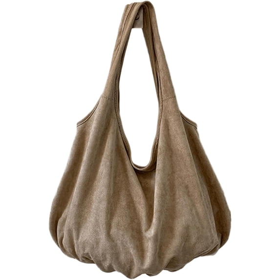 SPEKSEE Slouchy Shoulder Bag Suede Oversized Hobo Tote Soft Large Capacity Casual Underarm Handbag Minimalist Lightweight Fall Y2K