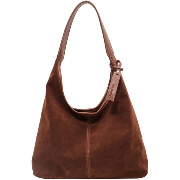 SPEKSEE Slouchy Suede Shoulder Bag For Women Stylish Underarm Tote Soft Leather Casual Crossbody Handbag Travel Winter Fall