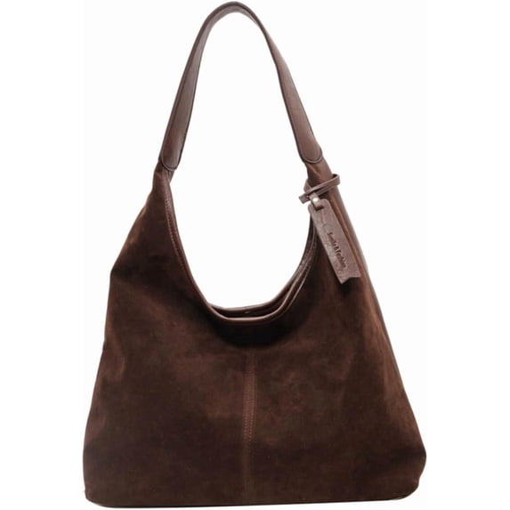 SPEKSEE Slouchy Suede Shoulder Bag For Women Stylish Underarm Tote Soft Leather Casual Crossbody Handbag Travel Winter Fall
