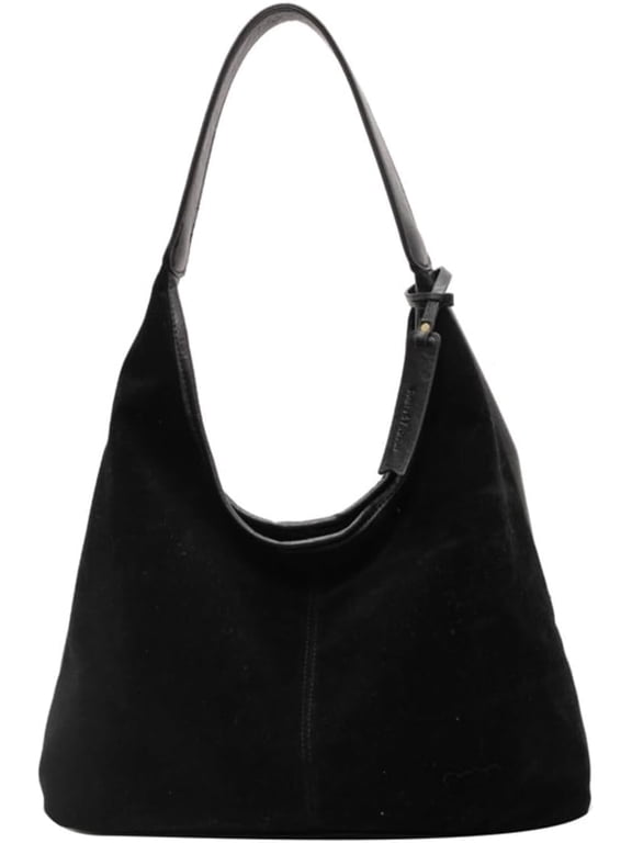Slouchy Suede Shoulder Bag For Women Stylish Underarm Tote Soft Leather Casual Crossbody Handbag Travel Winter Fall