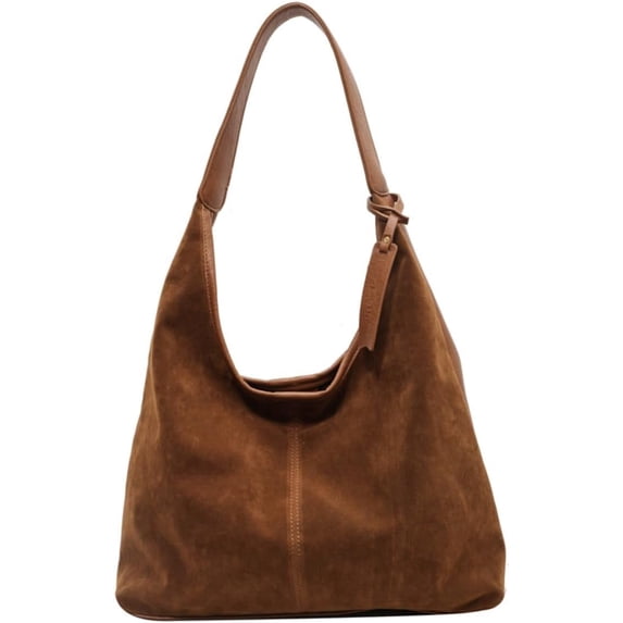 SPEKSEE Slouchy Suede Shoulder Bag For Women Stylish Underarm Tote Soft Leather Casual Crossbody Handbag Travel Winter Fall