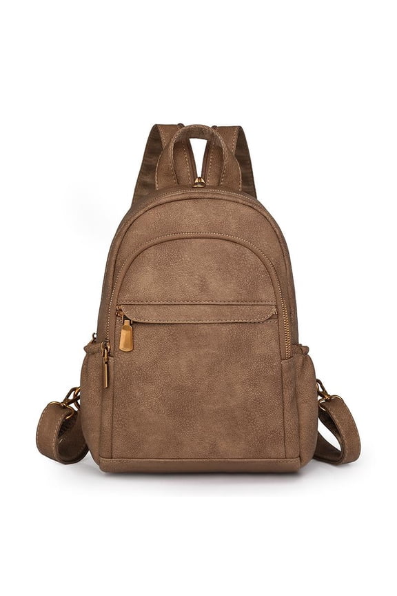 Small Backpack Purse for Women Fashion PU Leather Backpack Convertible Ladies Sling Bag pu material