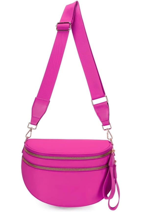 Small Crossbodybag for Women Trendy Nylon Bum Bags Plus Size Fanny Pack SlingBag BeltBag for Women Travel