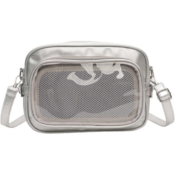 SPEKSEE Small Ita Bag Waterproof Women's Shoulder Bag Transparent Badge Display Bag