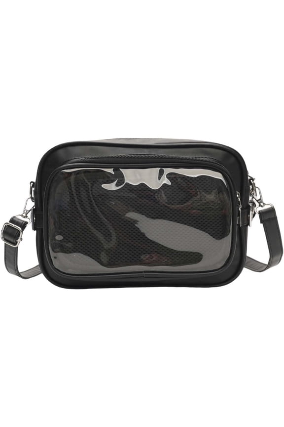Small Ita Bag Waterproof Women's Shoulder Bag Transparent Badge Display Bag