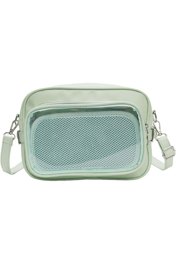 Small Ita Bag Waterproof Women's Shoulder Bag Transparent Badge Display Bag