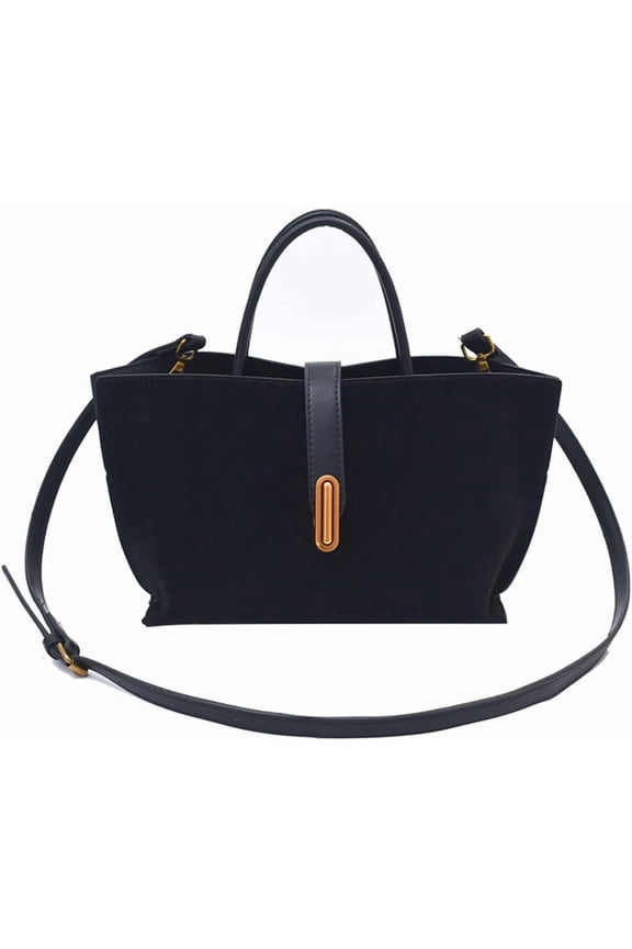 Small Leather Crossbody Handbags Vintage Bucket Bags for Women Elegant Shoulder Bag with A Small Purse