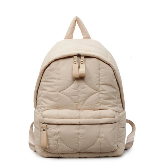 SPEKSEE Solid Featherweight Backpack Unisex Big Puffer Bookbag Down Cotton Bag