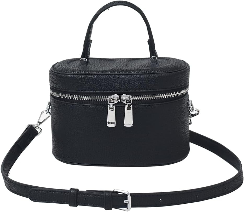 SPEKSEE Square Box Bag Crossbody Purse PU Leather Top-Handle Pouch Purse Designer Shoulder Bag for Women