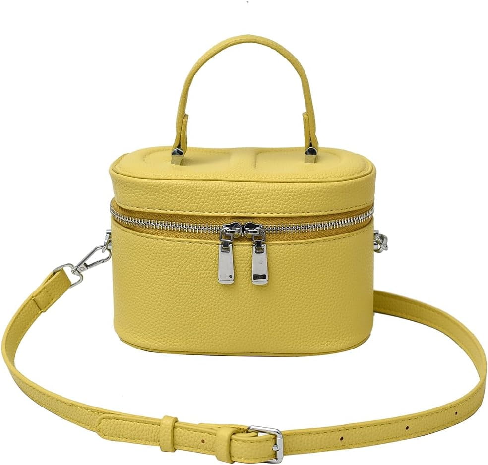 SPEKSEE Square Box Bag Crossbody Purse PU Leather Top-Handle Pouch Purse Designer Shoulder Bag for Women