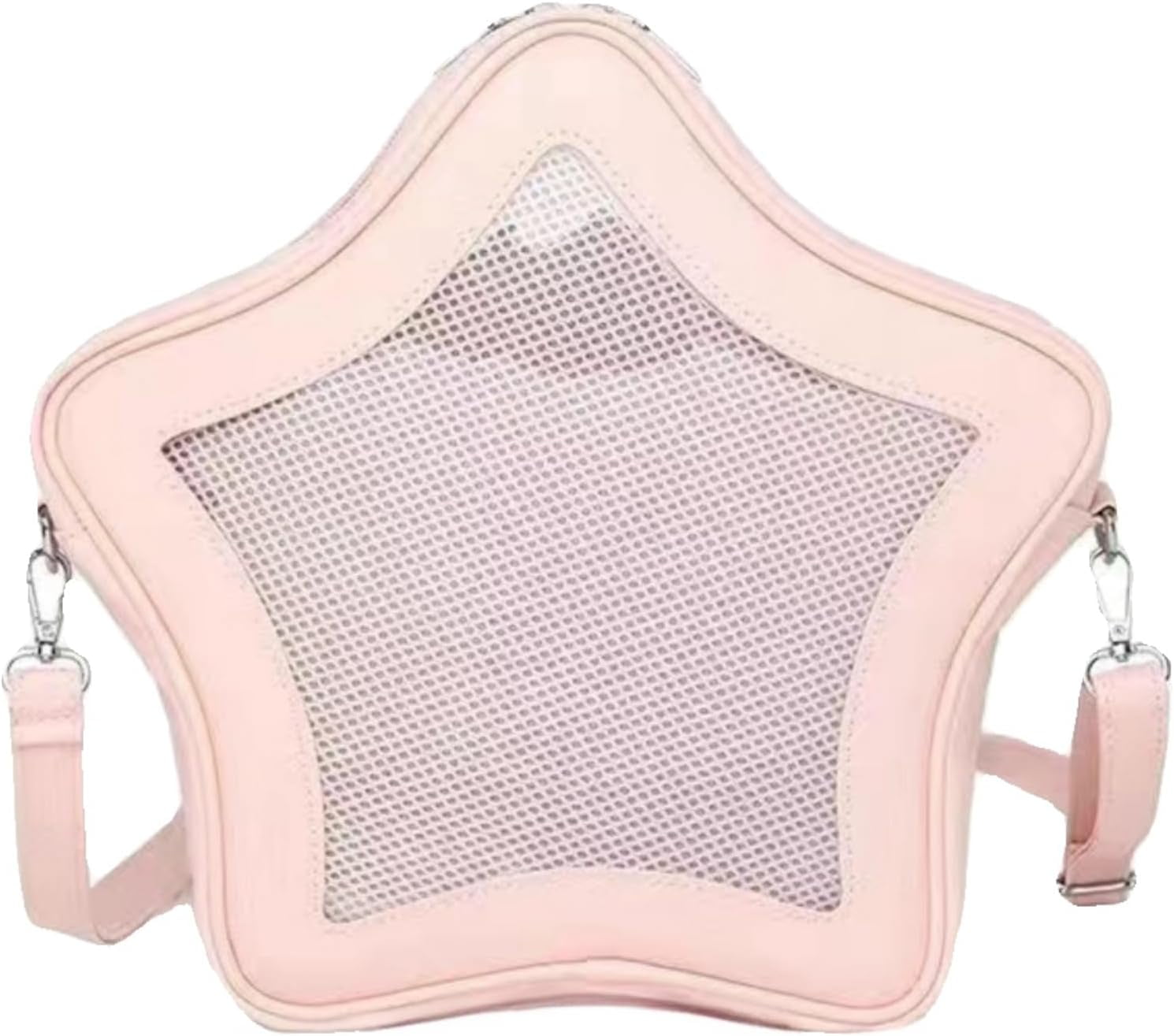 SPEKSEE Star Shape Ita Bag Pins Display Crossbody Bag PU Leather Backpack Y2k Aesthetic Cute Handbag