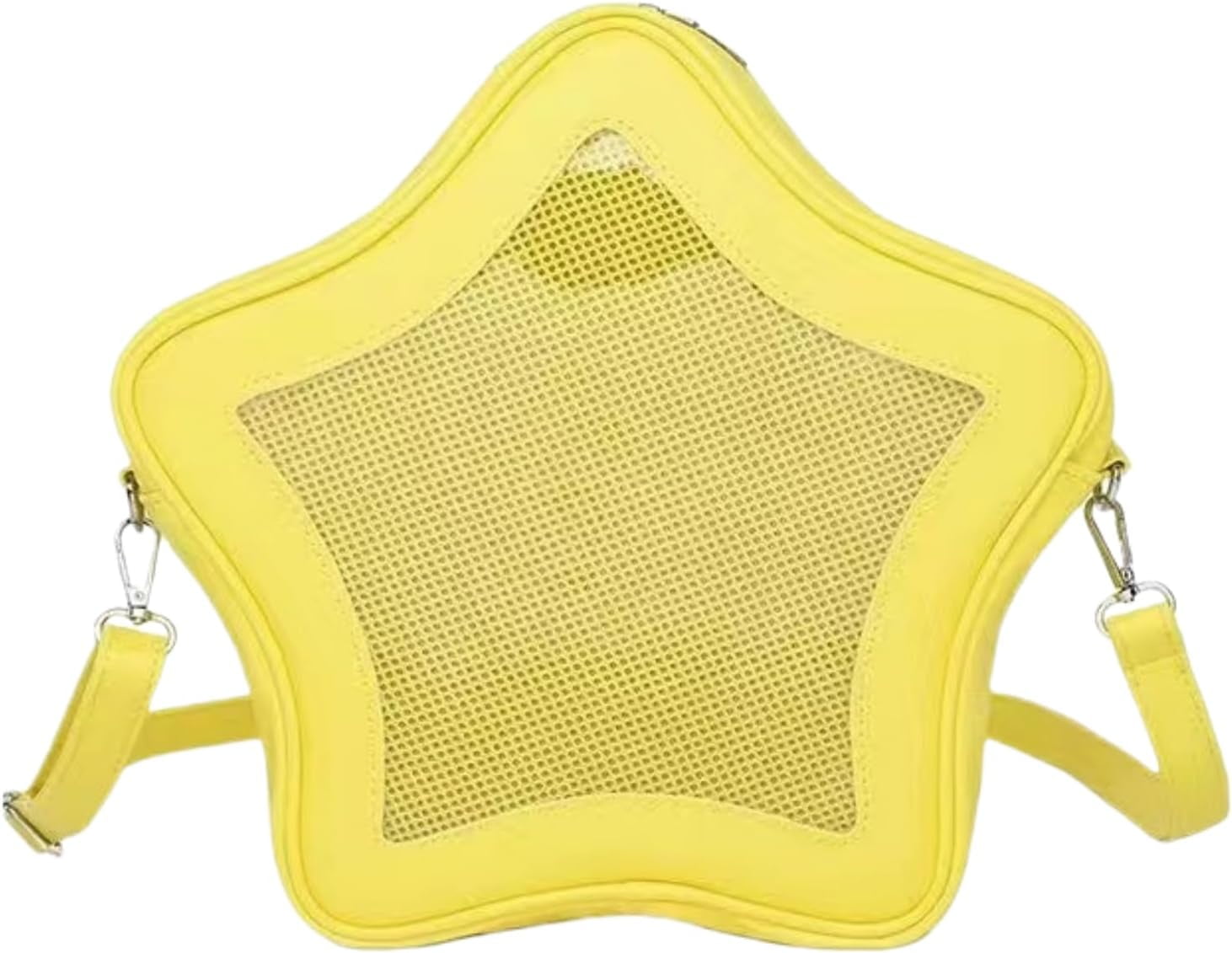 SPEKSEE Star Shape Ita Bag Pins Display Crossbody Bag PU Leather Backpack Y2k Aesthetic Cute Handbag