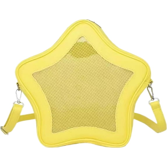SPEKSEE Star Shape Ita Bag Pins Display Crossbody Bag PU Leather Backpack Y2k Aesthetic Cute Handbag