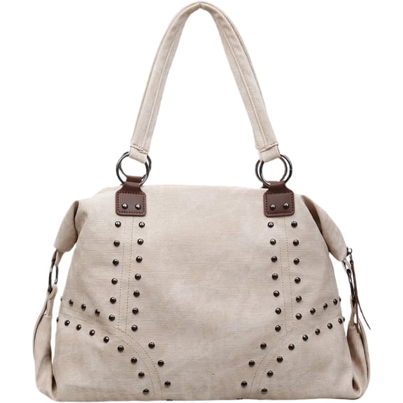 SPEKSEE Studded Purse Trendy Faux Leather Studded Tote Handbag Top-Handle Hobo Bags Y2K Shoulder Bag Punk Purse for Women