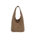 thumbnail image 1 of SPEKSEE Stylish Studded Hobo Bag Y2K Rivets Bucket Purse Shoulder Bag for Women, 1 of 9
