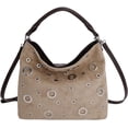 thumbnail image 1 of SPEKSEE Suede Hobo Bag for Women Studded Grommet Crossbody Tote Vintage Slouchy Shoulder Handbag Stylish Fall Purse, 1 of 7