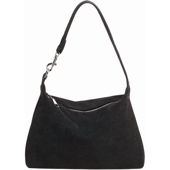 SPEKSEE Suede Tote Bag for Women with Pendant Underarm Bags Shoulder Handbags Purses Casual Hobo Bags for Daily Use