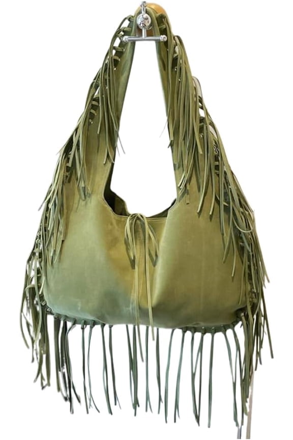 Vintage Fringe Hobo Bag with Tassel Underarm Purse Hippie Western Cowgirl Purse Tote Bag for Women
