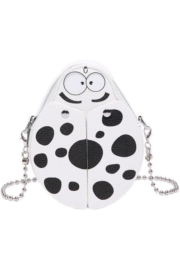 Whimsy Goth Ladybug Mini Bag for Girls Women PU Leather Shoulder Bag Crossbody Purse Bag Handbag Gift for Adult