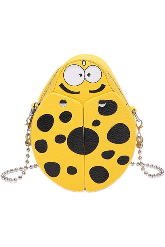 Whimsy Goth Ladybug Mini Bag for Girls Women PU Leather Shoulder Bag Crossbody Purse Bag Handbag Gift for Adult