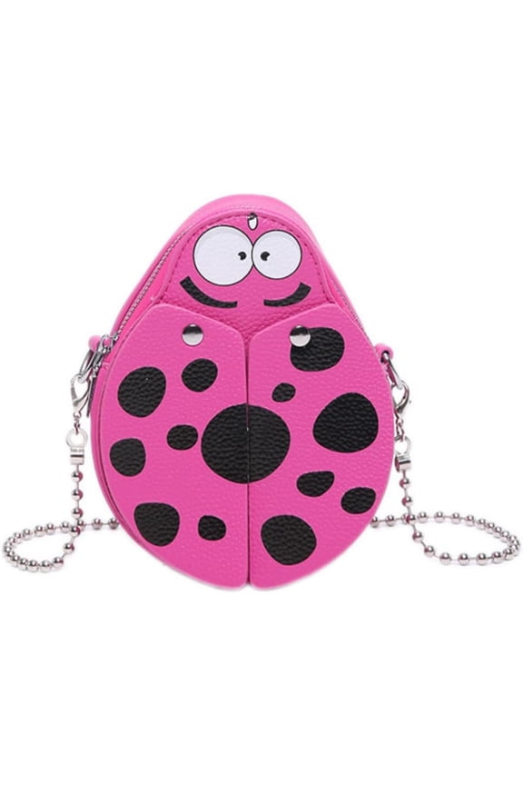 Whimsy Goth Ladybug Mini Bag for Girls Women PU Leather Shoulder Bag Crossbody Purse Bag Handbag Gift for Adult