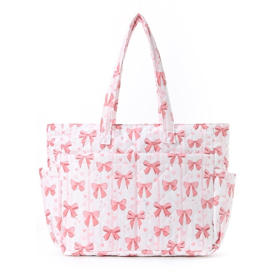 SPEKSEE Women Floral Cotton-Padded Tote Shoulder Bag Large Capacity Daily