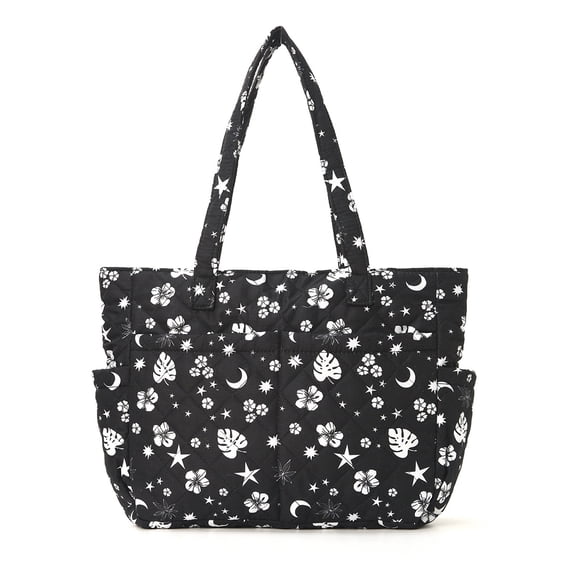SPEKSEE Women Floral Cotton-Padded Tote Shoulder Bag Large Capacity Daily