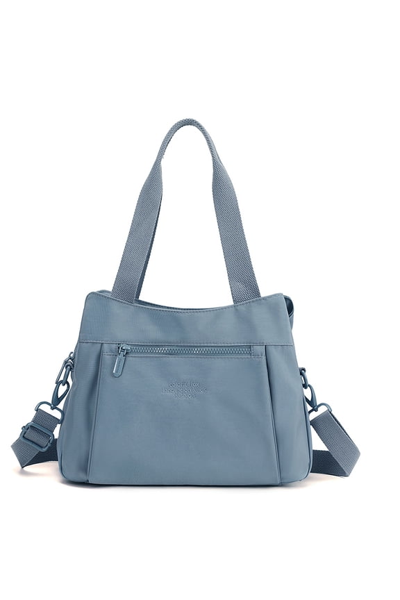 Women Nylon Tote Bag Water resistant Multi-function Shoulder Handbag Light Travel Messenger Bags