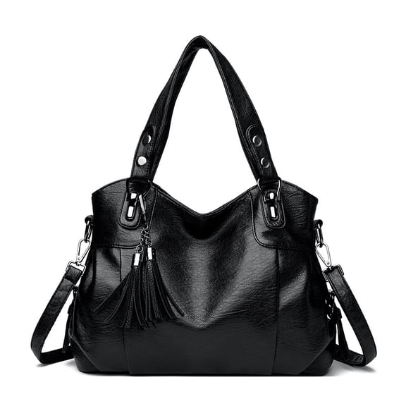 SPEKSEE Women PU Leather Large Capacity Tote Bag with Zipper for Work & Outings