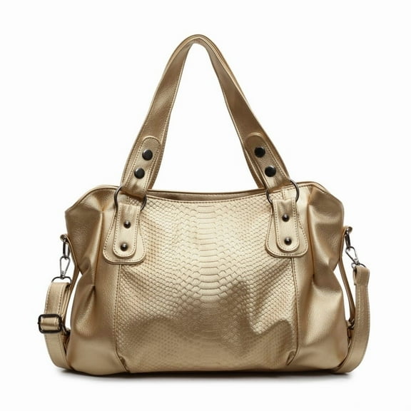 SPEKSEE Women PU Leather Large Capacity Tote Bags Adjustable Strap for Daily Use