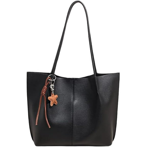 SPEKSEE Women PU Leather Large Capacity Tote Bags Top Handle Shoulder Bag Versatile Commuting Handbag for Work Shopping Travel Daily