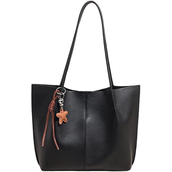 SPEKSEE Women PU Leather Large Capacity Tote Bags Top Handle Shoulder Bag Versatile Commuting Handbag for Work Shopping Travel Daily