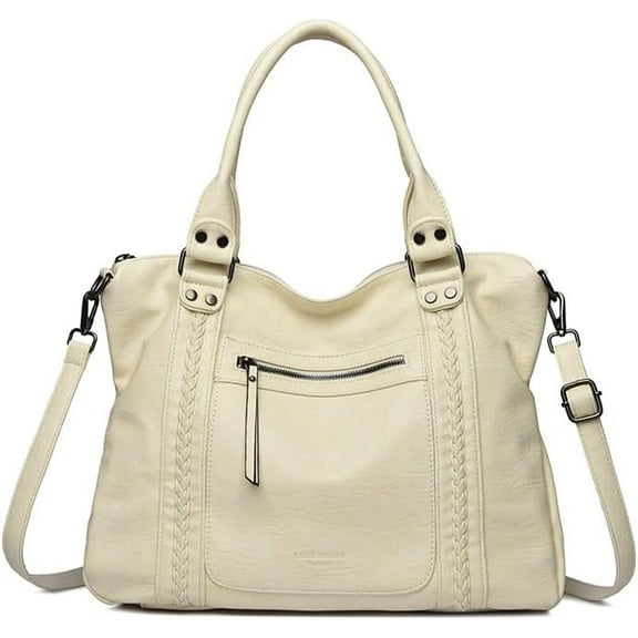 SPEKSEE Women PU Leather Solid Color Shoulder Bag with Zipper Vintage Motorcycle Shoulder Bag Adjustable Strap Retro Punk Crossbody B