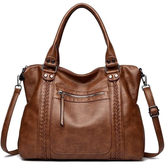 SPEKSEE Women PU Leather Solid Color Shoulder Bag with Zipper Vintage Motorcycle Shoulder Bag Adjustable Strap Retro Punk Crossbody B