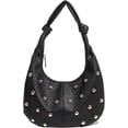 thumbnail image 1 of SPEKSEE Women's Studded Y2k Shoulder Bag Gold Studs Pebble Grain Faux Leather Hobo Handbags Daily Life Purses, 1 of 8