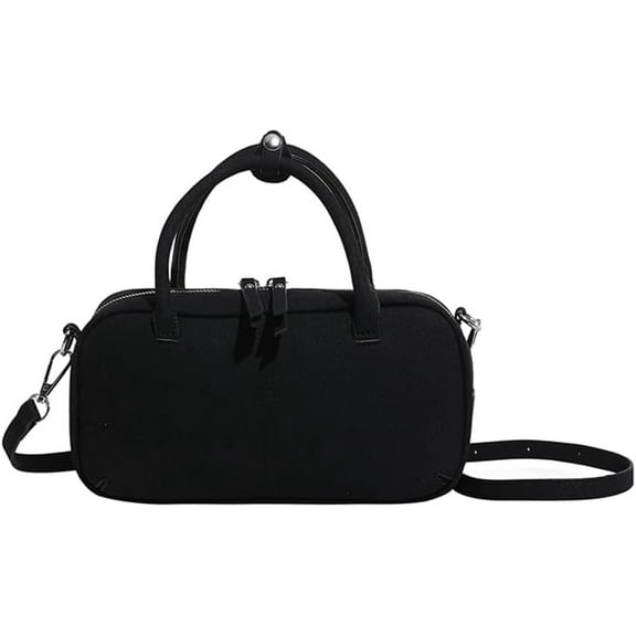 SPEKSEE Women’s Vintage PU Boston Shoulder Bag, Elegant Crossbody Bag with Top Handle, Retro Brown Fall Purse for Travel Work